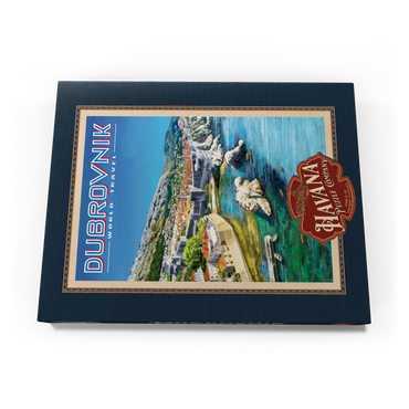 Dubrovnik, Croatia - A Jewel of the Dalmatian Coast, Vintage Travel Poster 200 Puzzle Schachtel Ansicht3