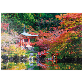 Darstellung des Puzzle Motivs Daigoji-Tempel im Herbst, Kyoto, Japan - Puzzleteile: 1000