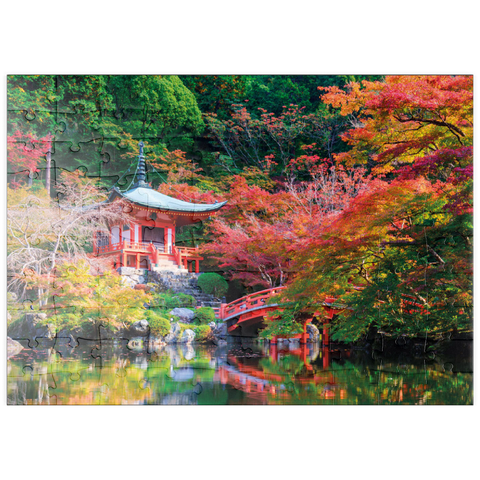 puzzleplate Daigoji-Tempel im Herbst, Kyoto, Japan 100 Puzzle