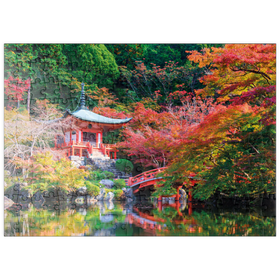 Darstellung des Puzzle Motivs Daigoji-Tempel im Herbst, Kyoto, Japan - Puzzleteile: 200