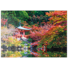 Darstellung des Puzzle Motivs Daigoji-Tempel im Herbst, Kyoto, Japan - Puzzleteile: 500
