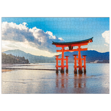 puzzleplate O-Torii-Tor vor dem Itsukushima Schrein auf der Insel Miyajima - Hiroshima, Japan 500 Puzzle