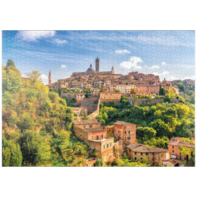 Darstellung des Puzzle-Motivs Panorama von Siena - Toskana, Italien – Puzzleteile: 1000