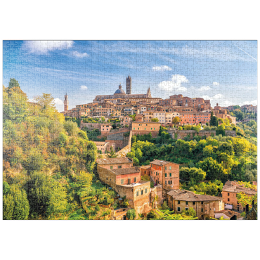 puzzleplate Panorama von Siena - Toskana, Italien 1000 Puzzle