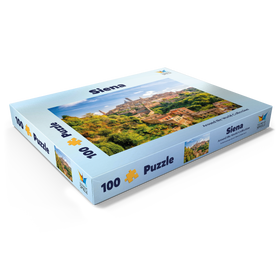 Darstellung des Puzzle Motivs Panorama von Siena - Toskana, Italien - Puzzleteile: 100