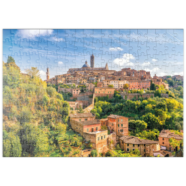 puzzleplate Panorama von Siena - Toskana, Italien 200 Puzzle
