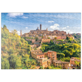 Darstellung des Puzzle Motivs Panorama von Siena - Toskana, Italien - Puzzleteile: 200