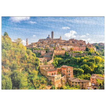 puzzleplate Panorama von Siena - Toskana, Italien 500 Puzzle