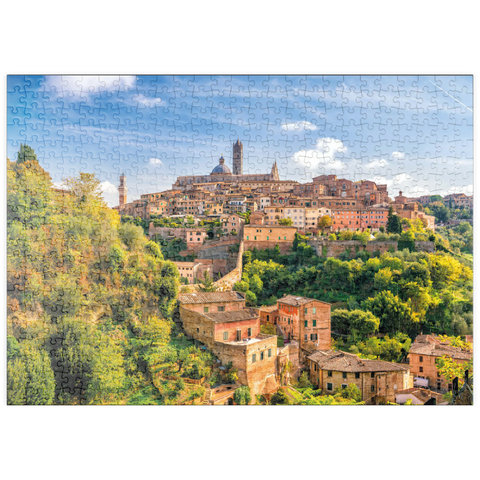 puzzleplate Panorama von Siena - Toskana, Italien 500 Puzzle