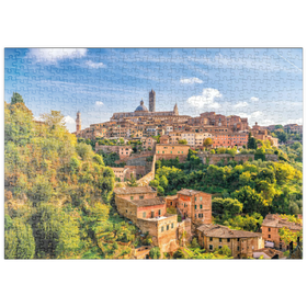 Darstellung des Puzzle Motivs Panorama von Siena - Toskana, Italien - Puzzleteile: 500