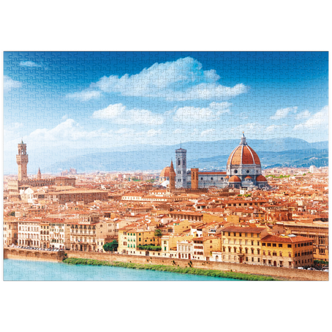 puzzleplate Stadtbildpanorama von Florenz - Toskana, Italien 1000 Puzzle