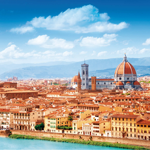 Stadtbildpanorama von Florenz - Toskana, Italien 1000 Puzzle 3D Modell
