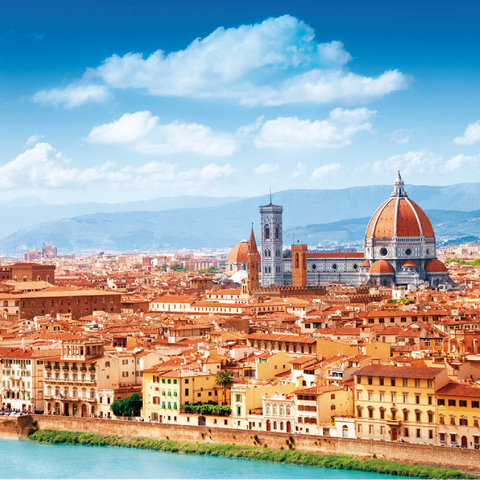 Stadtbildpanorama von Florenz - Toskana, Italien 100 Puzzle 3D Modell
