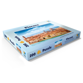 Alternative Darstellung des Puzzle-Motivs Stadtbildpanorama von Florenz - Toskana, Italien – Puzzleteile: 200