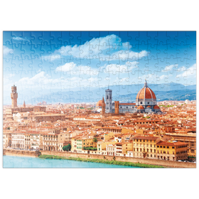 Darstellung des Puzzle Motivs Stadtbildpanorama von Florenz - Toskana, Italien - Puzzleteile: 200