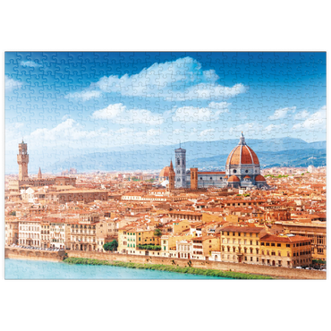 puzzleplate Stadtbildpanorama von Florenz - Toskana, Italien 500 Puzzle