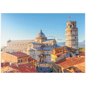 Darstellung des Puzzle-Motivs Dom und Schiefer Turm von Pisa - Toskana, Italien – Puzzleteile: 1000