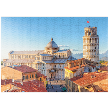 puzzleplate Dom und Schiefer Turm von Pisa - Toskana, Italien 1000 Puzzle