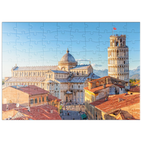 Darstellung des Puzzle Motivs Dom und Schiefer Turm von Pisa - Toskana, Italien - Puzzleteile: 100