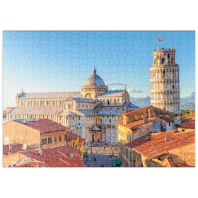 Darstellung des Puzzle-Motivs Dom und Schiefer Turm von Pisa - Toskana, Italien – Puzzleteile: 500