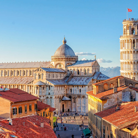 Dom und Schiefer Turm von Pisa - Toskana, Italien 500 Puzzle 3D Modell