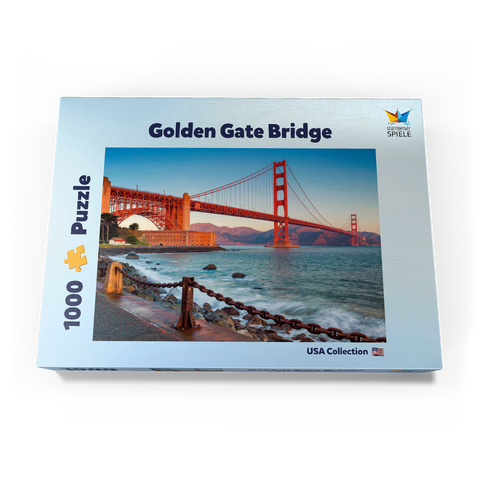 Golden Gate Bridge im Sonnenaufgang - San Francisco, Kalifornien, USA 1000 Puzzle Schachtel Ansicht3