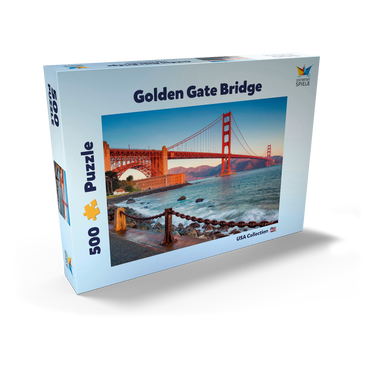 Golden Gate Bridge im Sonnenaufgang - San Francisco, Kalifornien, USA 500 Puzzle Schachtel Ansicht2