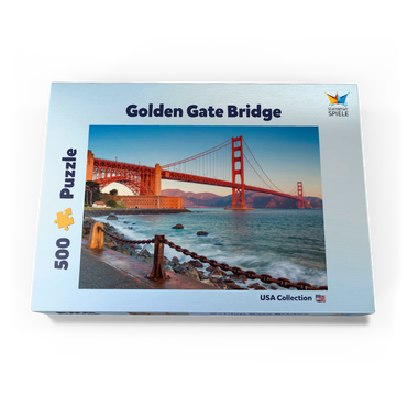 Golden Gate Bridge im Sonnenaufgang - San Francisco, Kalifornien, USA 500 Puzzle Schachtel Ansicht3