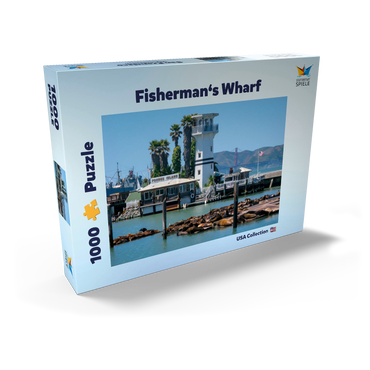 Seelöwenkolonie am Pier 39 des Fisherman's Wharf - San Francisco, Kalifornien, USA 1000 Puzzle Schachtel Ansicht2