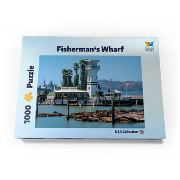 Seelöwenkolonie am Pier 39 des Fisherman's Wharf - San Francisco, Kalifornien, USA 1000 Puzzle Schachtel Ansicht3