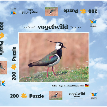 Kiebitz - Vogel des Jahres 2024 200 Puzzle Schachtel 3D Modell