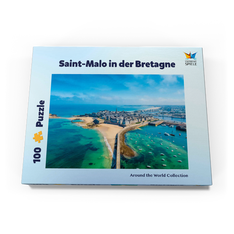 Saint Malo - Stadt der Seeräuber - Bretagne, Frankreich 100 Puzzle Schachtel Ansicht3