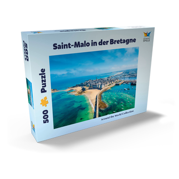 Saint Malo - Stadt der Seeräuber - Bretagne, Frankreich 500 Puzzle Schachtel Ansicht2