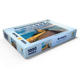 Alternative Darstellung des Puzzle-Motivs Leuchtturm Phare du Petit Minou in Plouzane - Bretagne, Frankreich – Puzzleteile: 1000