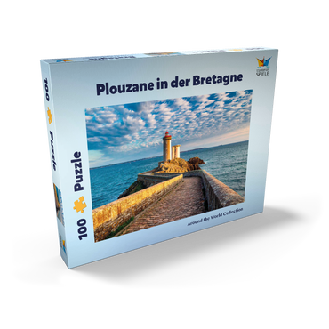 Leuchtturm Phare du Petit Minou in Plouzane - Bretagne, Frankreich 100 Puzzle Schachtel Ansicht2