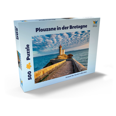 Leuchtturm Phare du Petit Minou in Plouzane - Bretagne, Frankreich 500 Puzzle Schachtel Ansicht2
