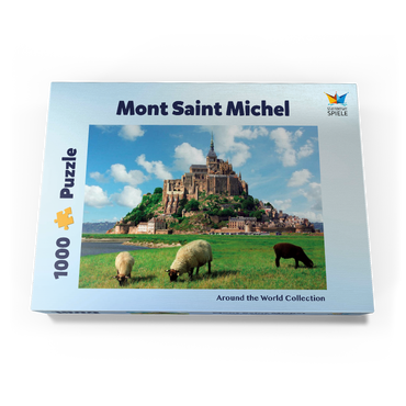 Mont Saint Michel - Normadie, Bretagne, Frankreich, Weltkulturerbe 1000 Puzzle Schachtel Ansicht3