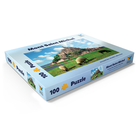 Mont Saint Michel - Normadie, Bretagne, Frankreich, Weltkulturerbe 100 Puzzle Schachtel Ansicht1
