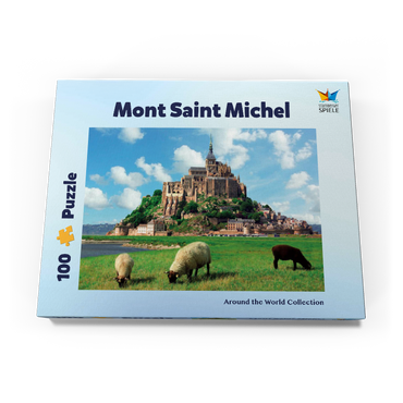 Mont Saint Michel - Normadie, Bretagne, Frankreich, Weltkulturerbe 100 Puzzle Schachtel Ansicht3