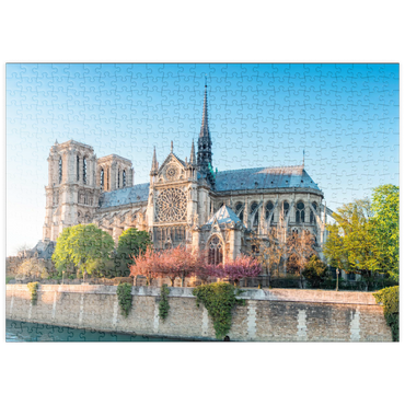 puzzleplate Die Kathedrale Notre Dame de Paris an der Seine - Frankreich 500 Puzzle