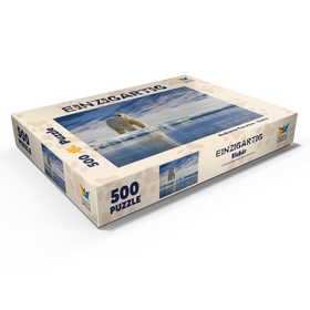 Alternative Darstellung des Puzzle-Motivs Bedrohte Tierarten: Eisbär in Spitzbergen -  Norwegen – Puzzleteile: 500