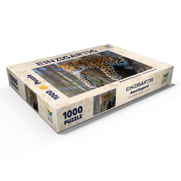 Bedrohte Tierarten: Amur-Leopard 1000 Puzzle Schachtel Ansicht1