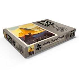 Darstellung des Puzzle Motivs Olympic National Park: Sea Otter, Vintage Poster - Puzzleteile: 1000