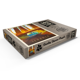 Darstellung des Puzzle Motivs Sequoia National Park: Durch die Bäume, Vintage Poster - Puzzleteile: 500