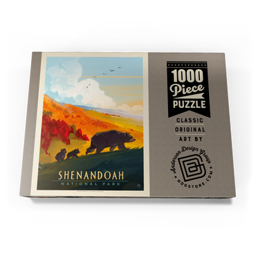 Shenandoah National Park: Mama Bear & Cubs, Vintage Poster 1000 Puzzle Schachtel Ansicht3