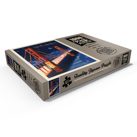 Darstellung des Puzzle Motivs San Francisco: Golden Gate (Mod Design), Vintage Poster - Puzzleteile: 1000