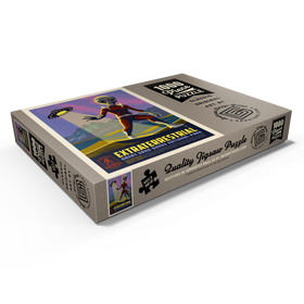 Darstellung des Puzzle Motivs Legends Of The National Parks: Great Sand Dune's Extraterrestrials, Vintage Poster - Puzzleteile: 1000