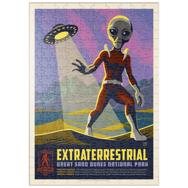 puzzleplate Legends Of The National Parks: Great Sand Dune's Extraterrestrials, Vintage Poster 200 Puzzle