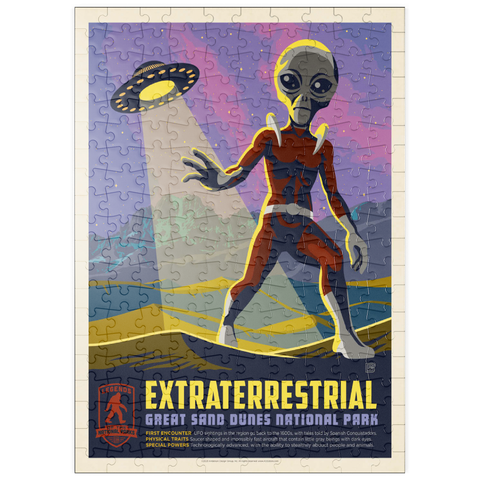 puzzleplate Legends Of The National Parks: Great Sand Dune's Extraterrestrials, Vintage Poster 200 Puzzle