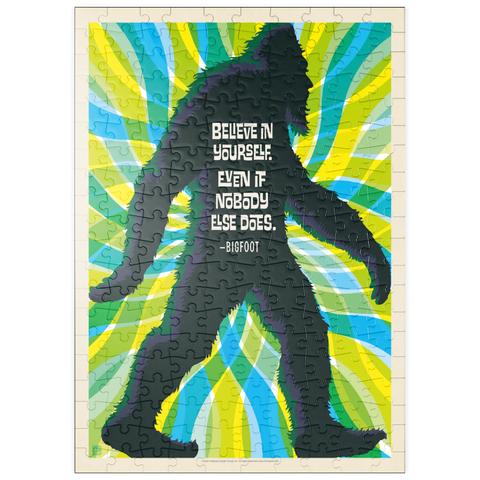 puzzleplate Bigfoot: Believe In Yourself. Even If Nobody Else Does, Vintage Poster 200 Puzzle